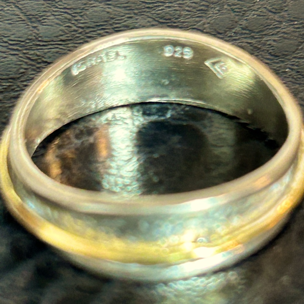 Silpada Silver and Gold Two-Tone Band Ring